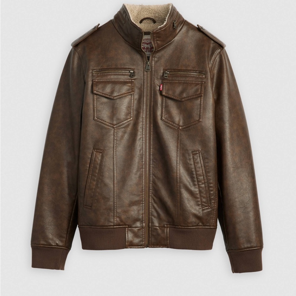 Levi's Chocolate Brown Bomber Jacket